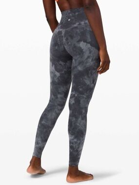 lululemon Align Pant 28" Diamond Dye - Pitch Grey & Graphite size 6 full length